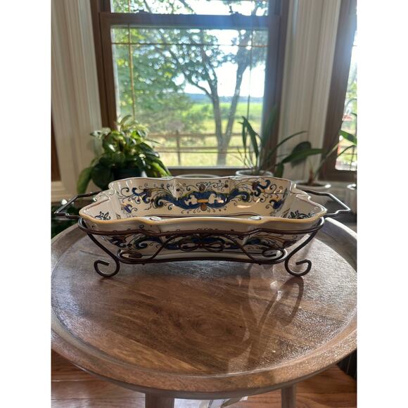 Temptations By Tara Ovenware Casserole Dish, Warming Tray & Serving Rack - Picture 2 of 8